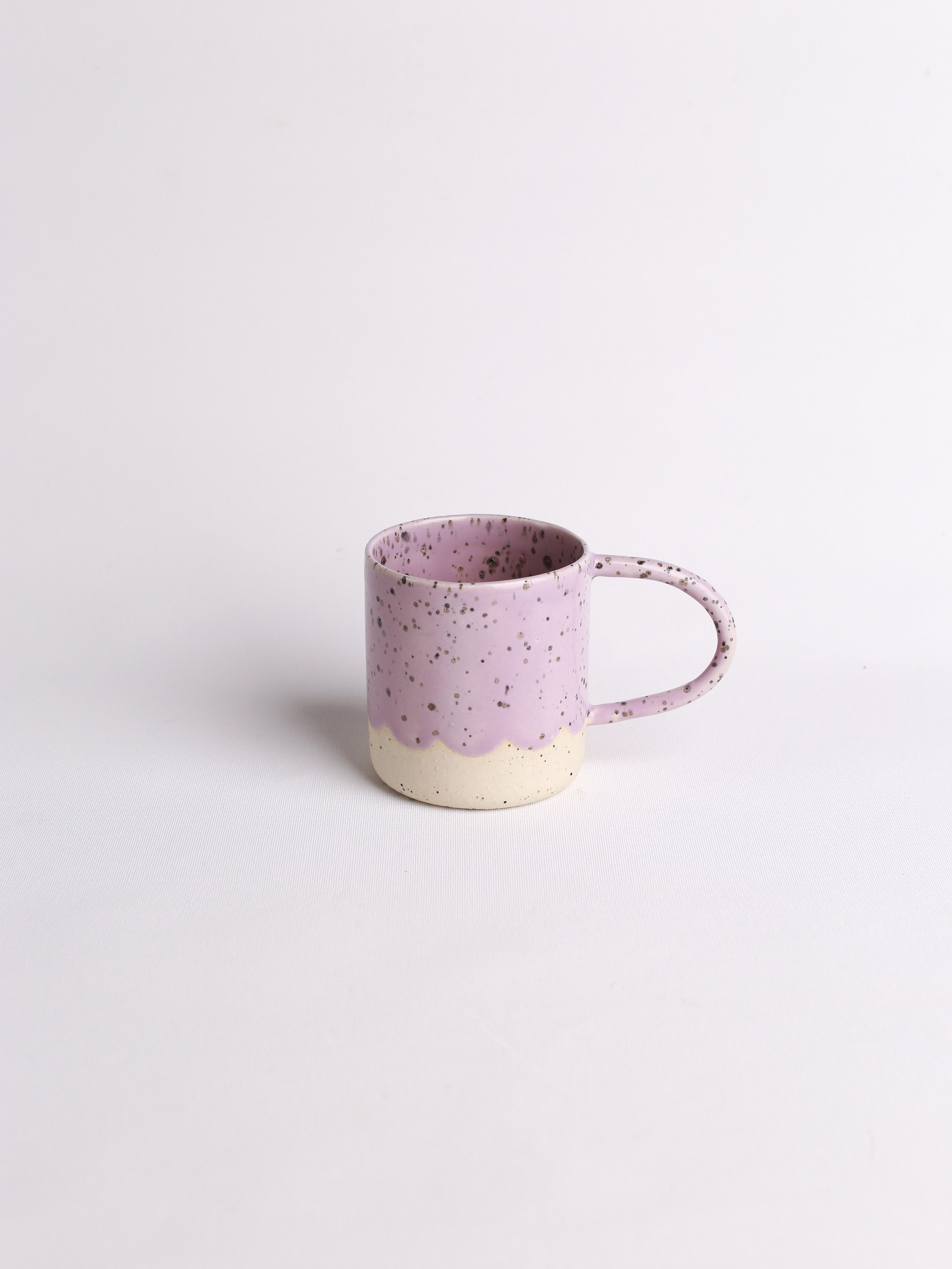 Stoneware Maxi Kulplu Kupa - lilac