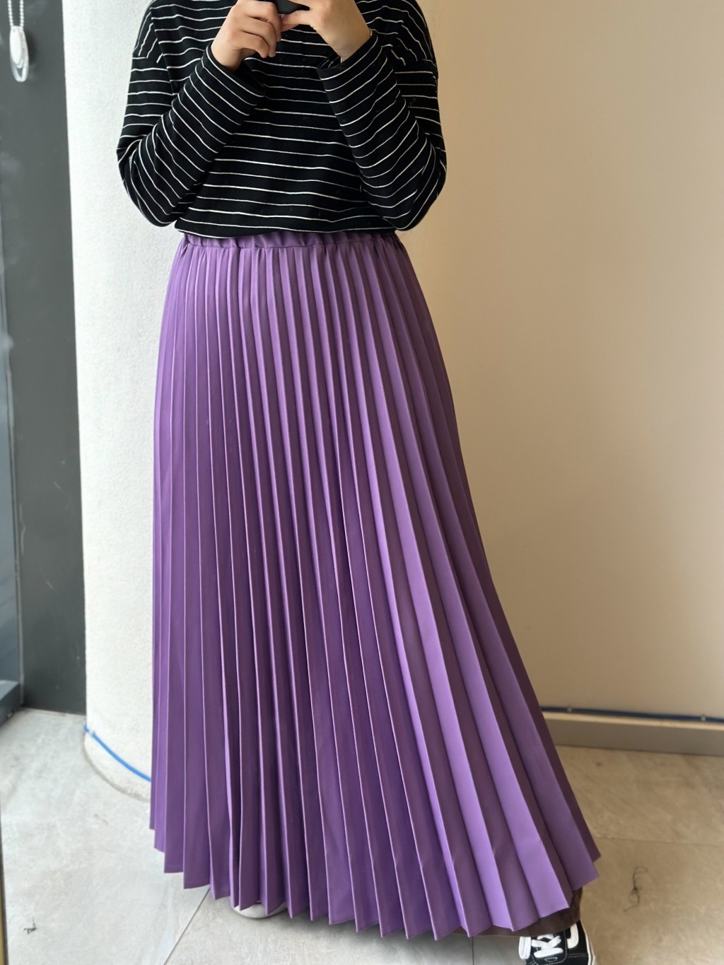 PLEATED SKIRT Lilac