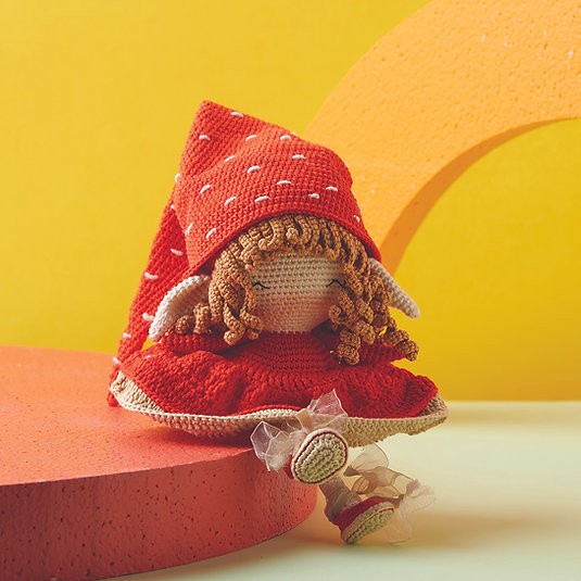 Amigurumi Örgü Bebek Çocuk Doğal Oyun Arkadaşı Oyuncak Elfido