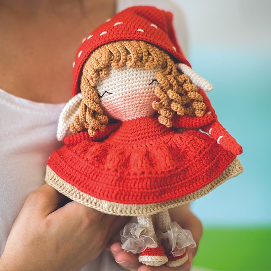 Amigurumi Örgü Bebek Çocuk Doğal Oyun Arkadaşı Oyuncak Elfido