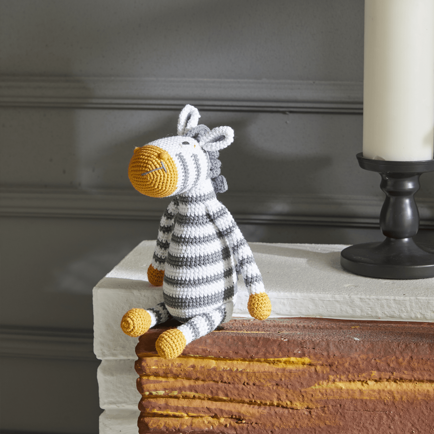Amigurumi Örgü Bebek Çocuk Oyun ve Uyku Arkadaşı Zebra