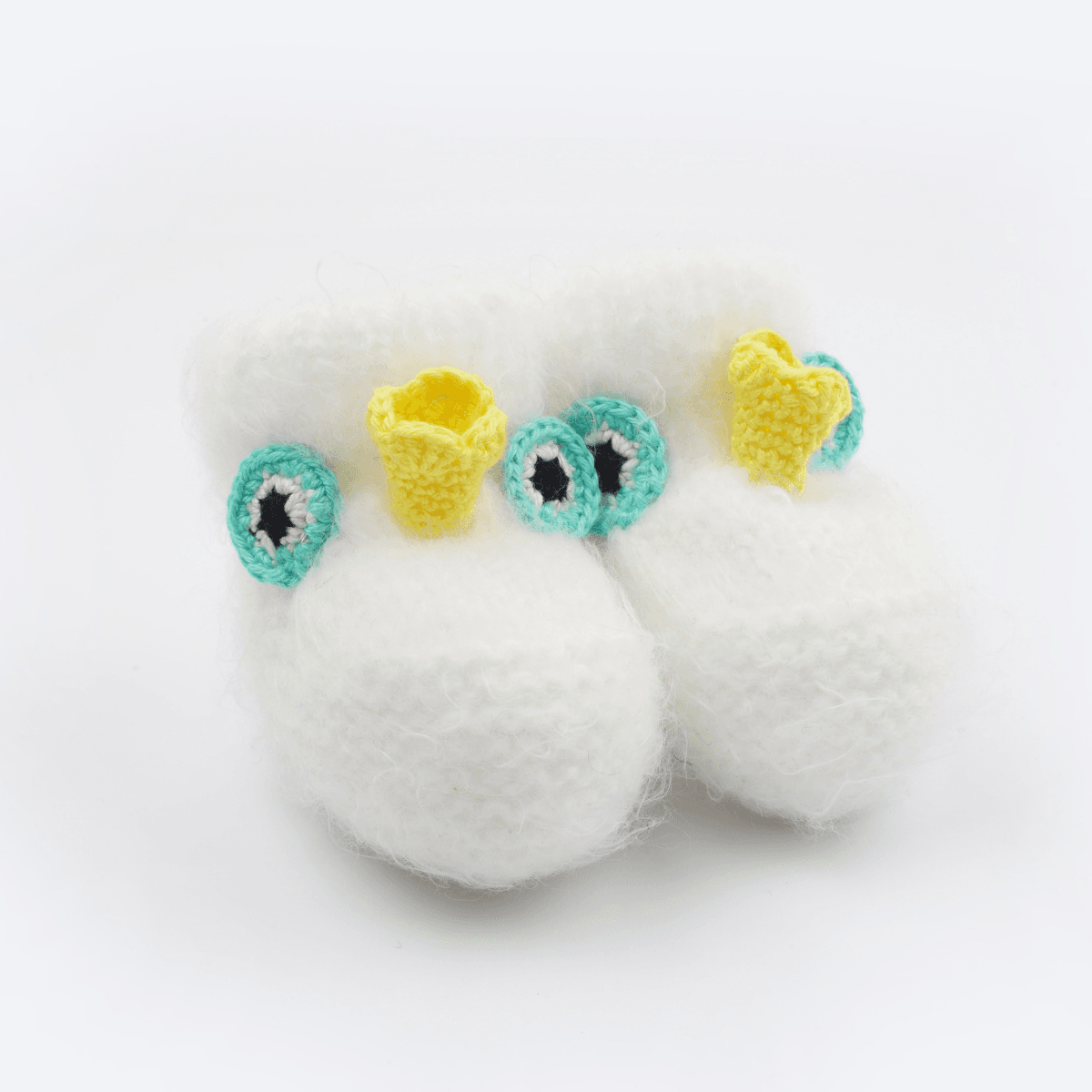 Yenidoğan Natural Bebek Amigurumi Hediyelik Set Yeşil Kurbağa Diş Kaşıyıcı, Patik ve Müslin Seti