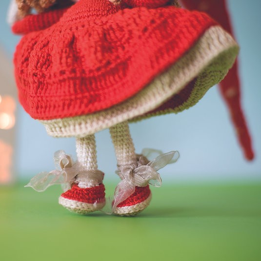Amigurumi Örgü Bebek Çocuk Doğal Oyun Arkadaşı Oyuncak Elfido