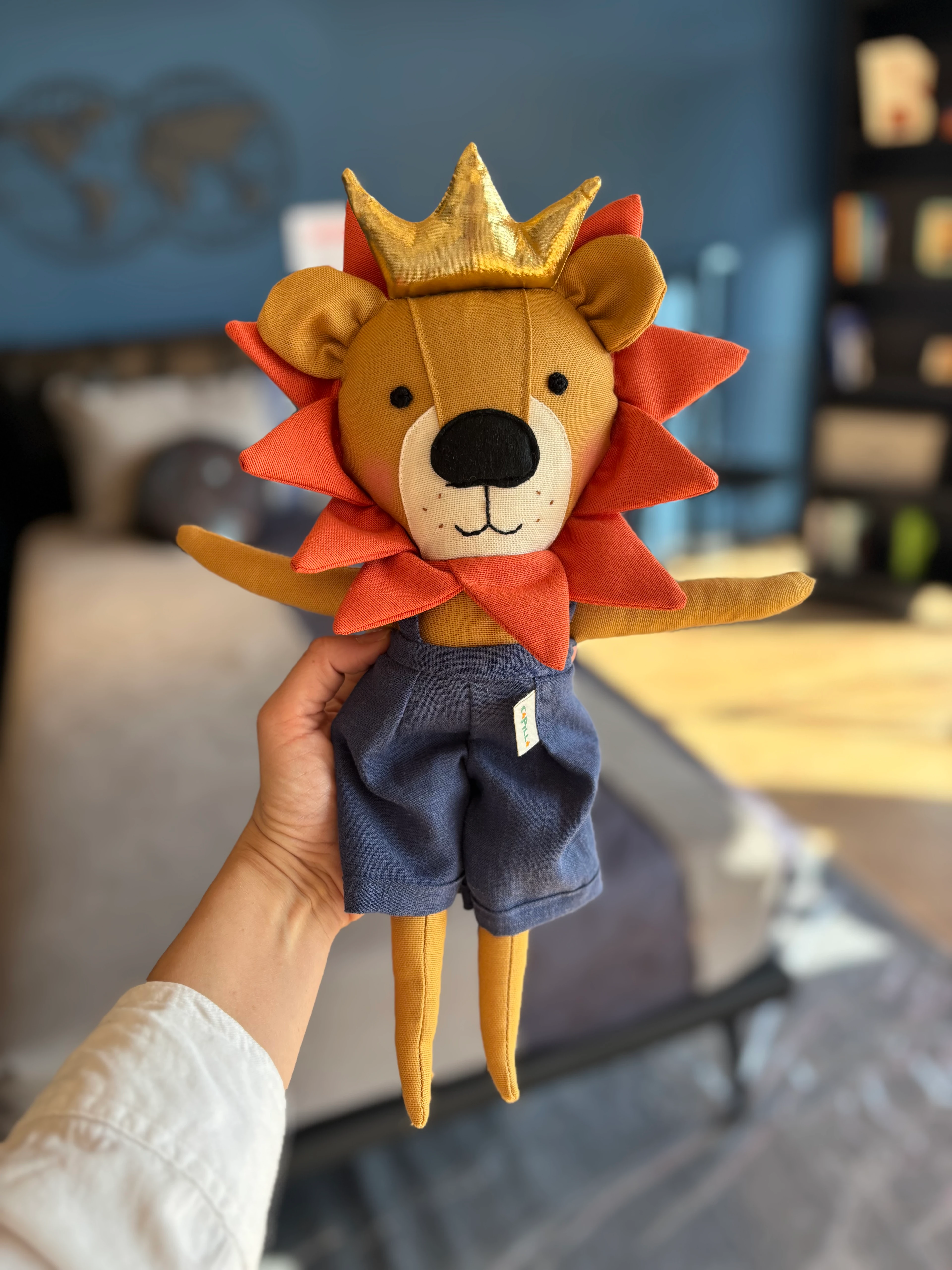 Aslan Lio El Yapımı Bez Bebek