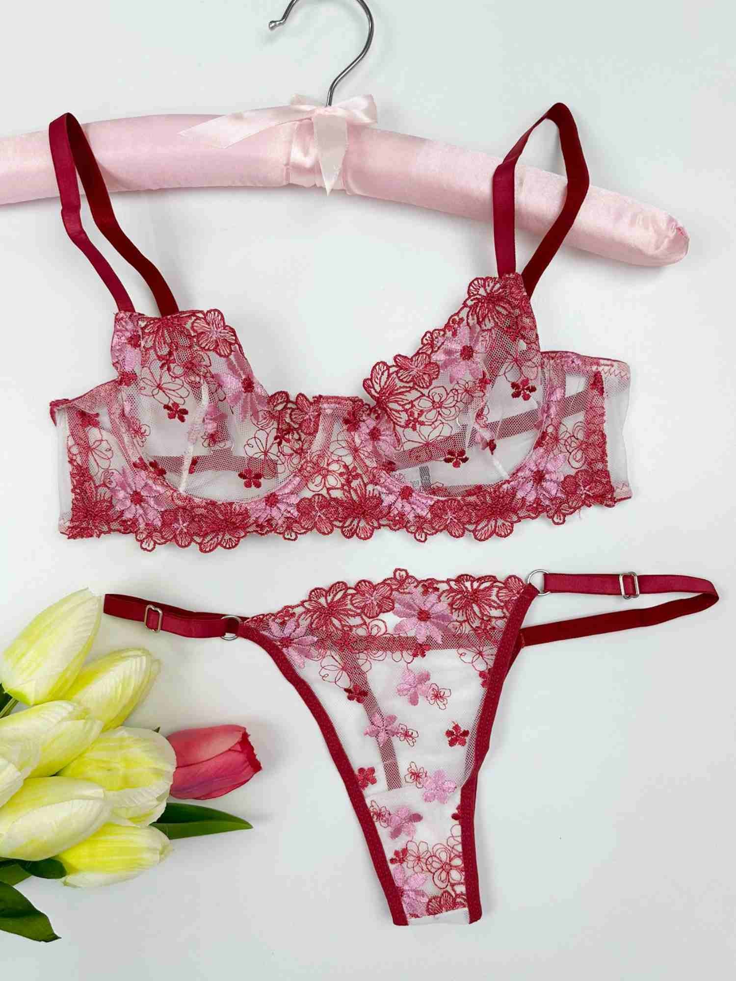 PEMBE PAPATYA BRA SET