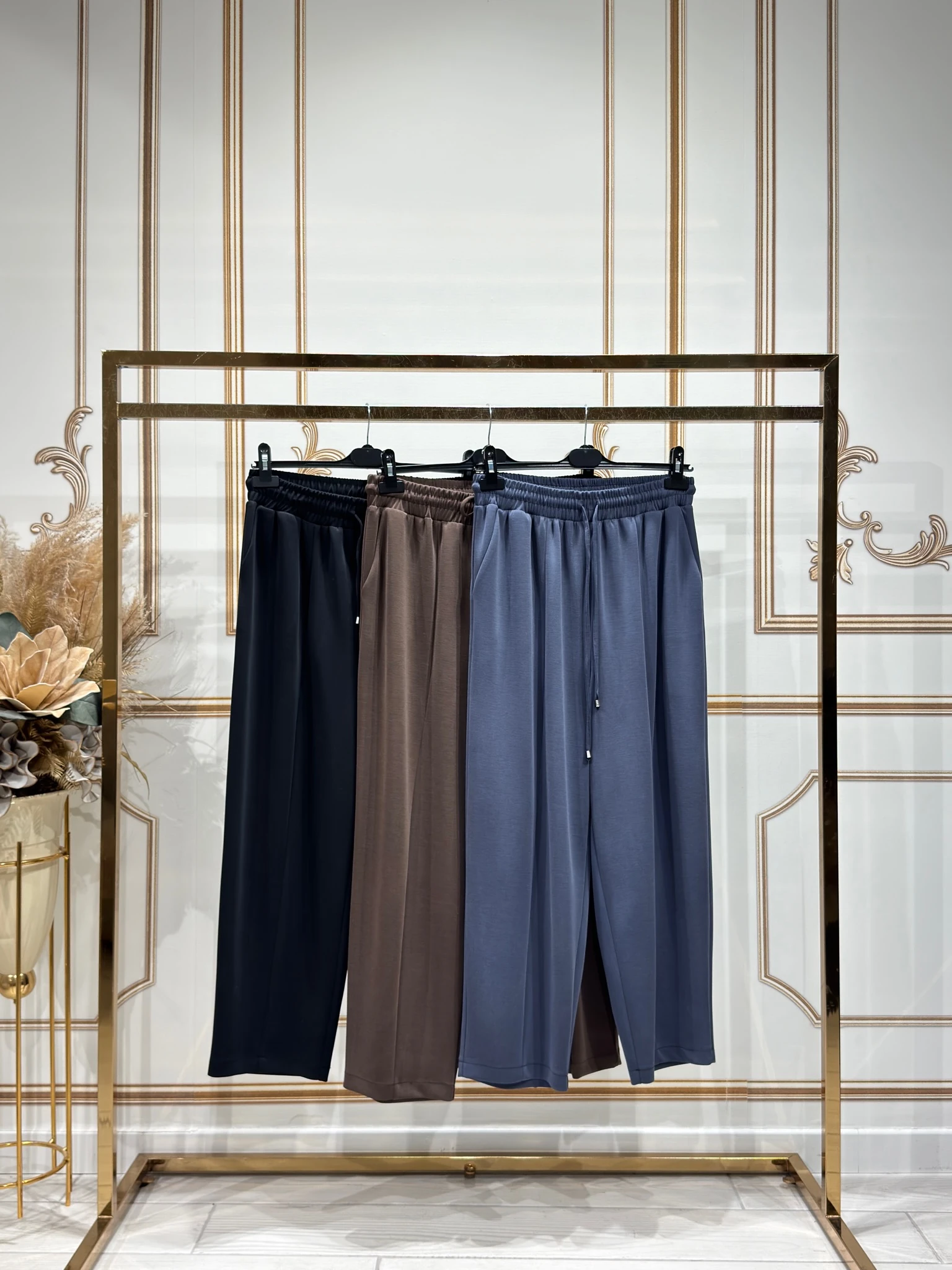 ÖNDEN PARÇALI HAVUÇ BAMBU PANTOLON