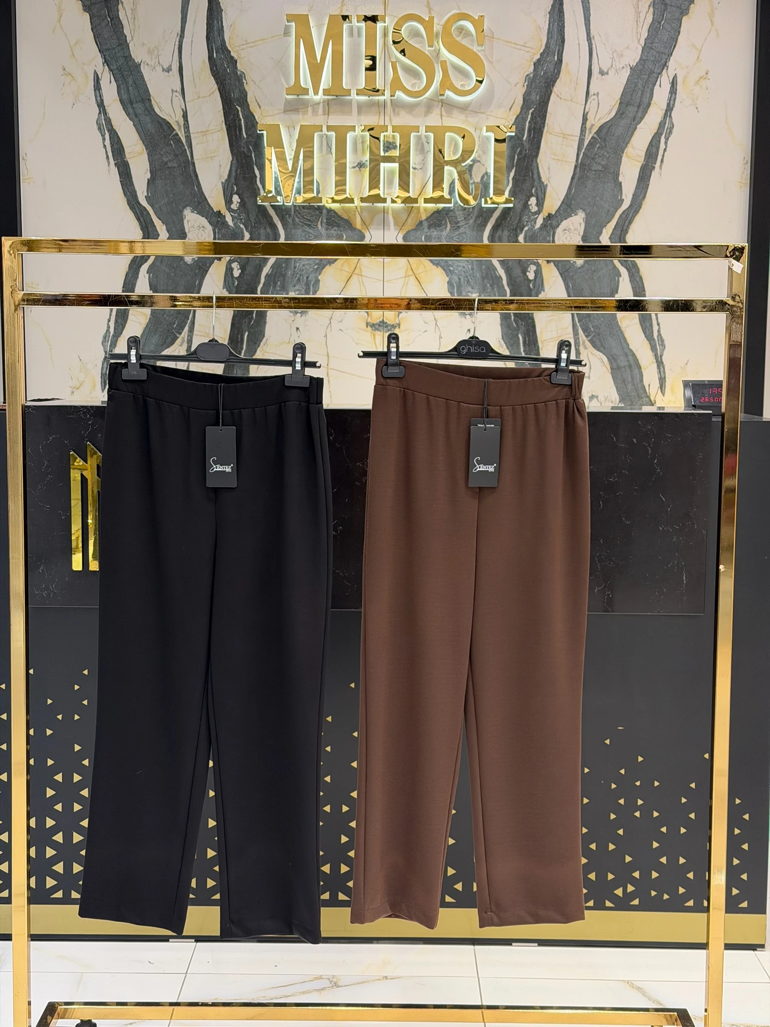 SZ-5599 LODOS LASTİKLİ ÖRME SATEN PANTOLON