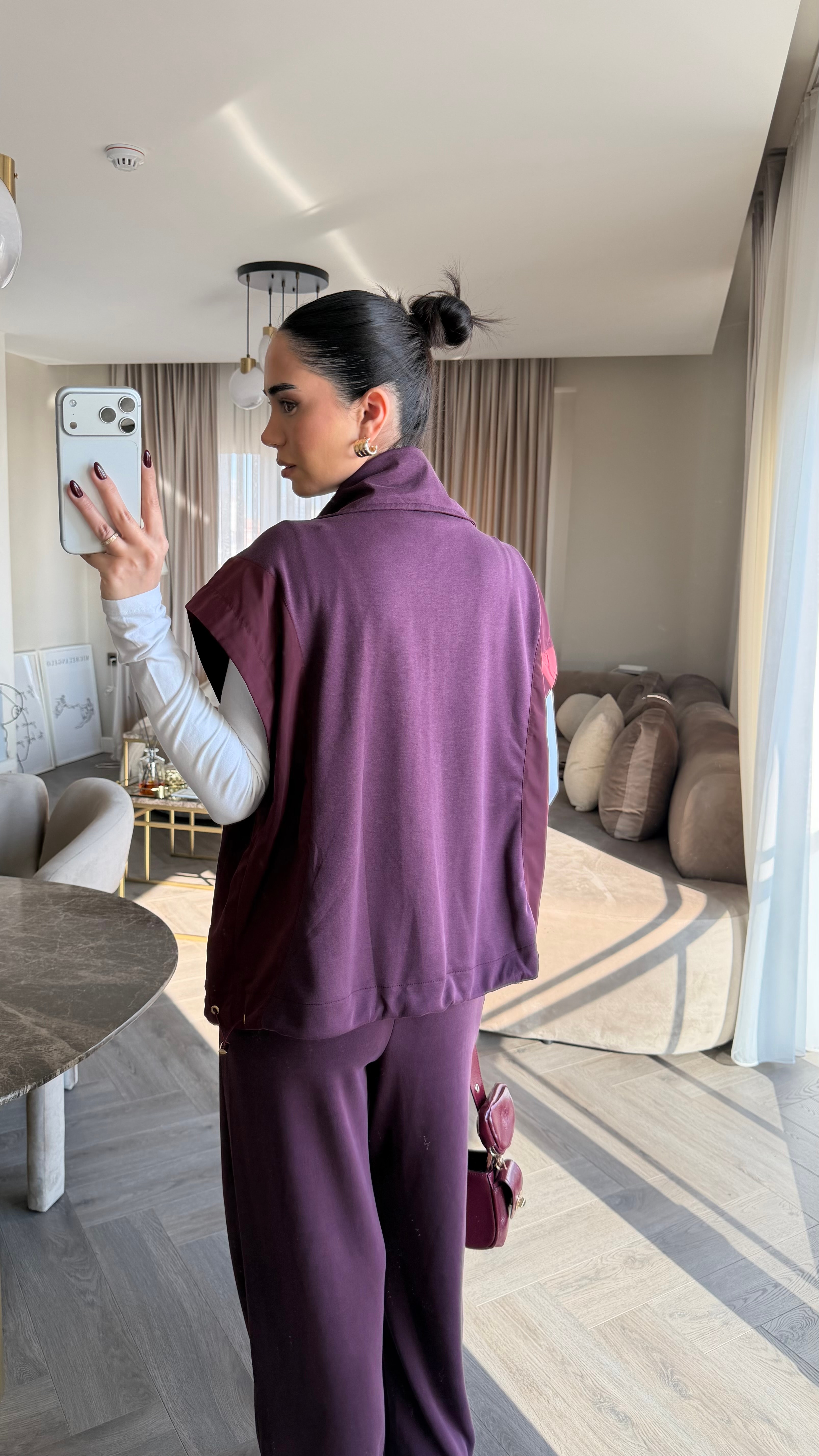 Marka Model Fermuarlı Takım Bordo