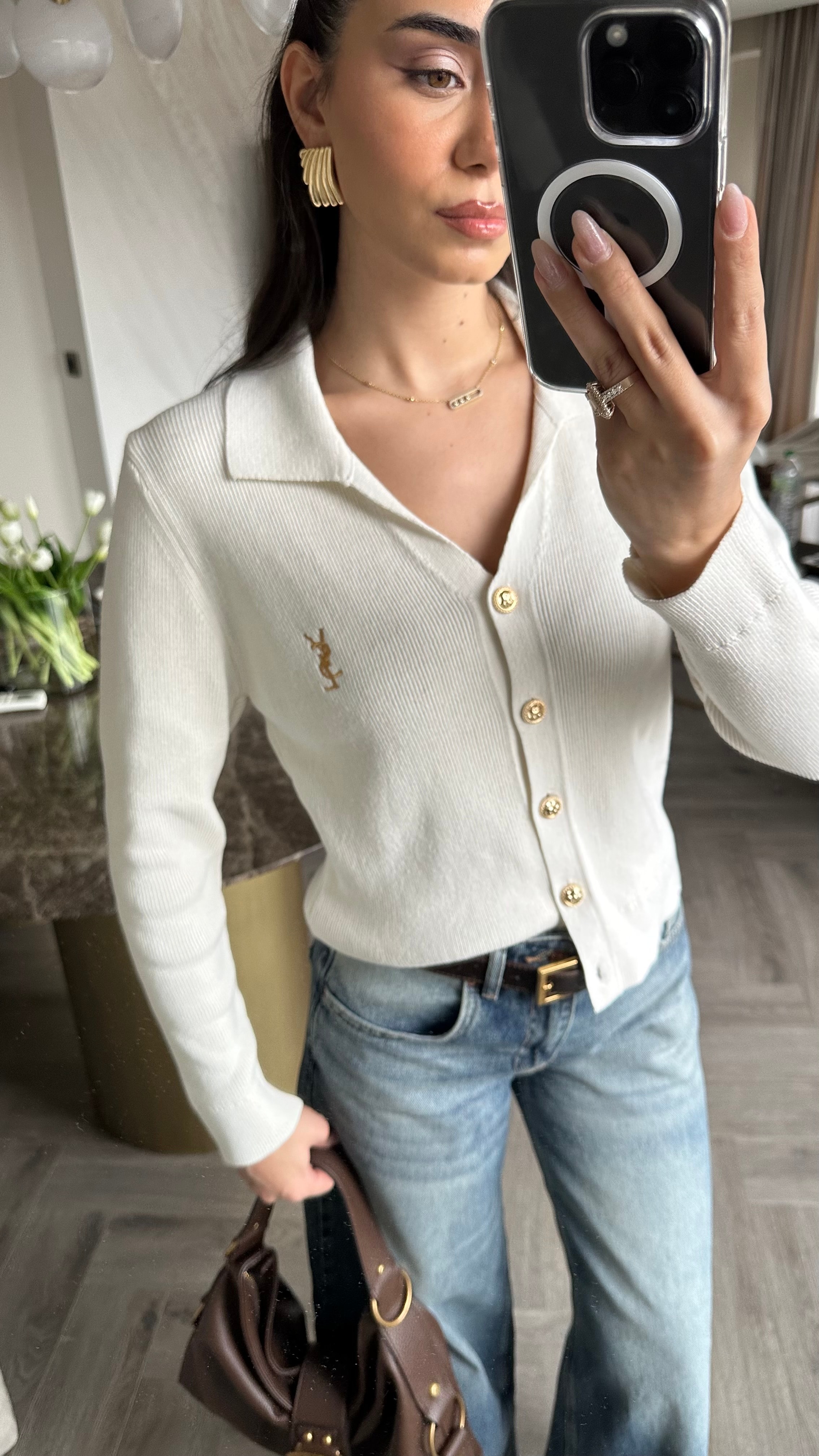 Marka Model Hırka Ekru