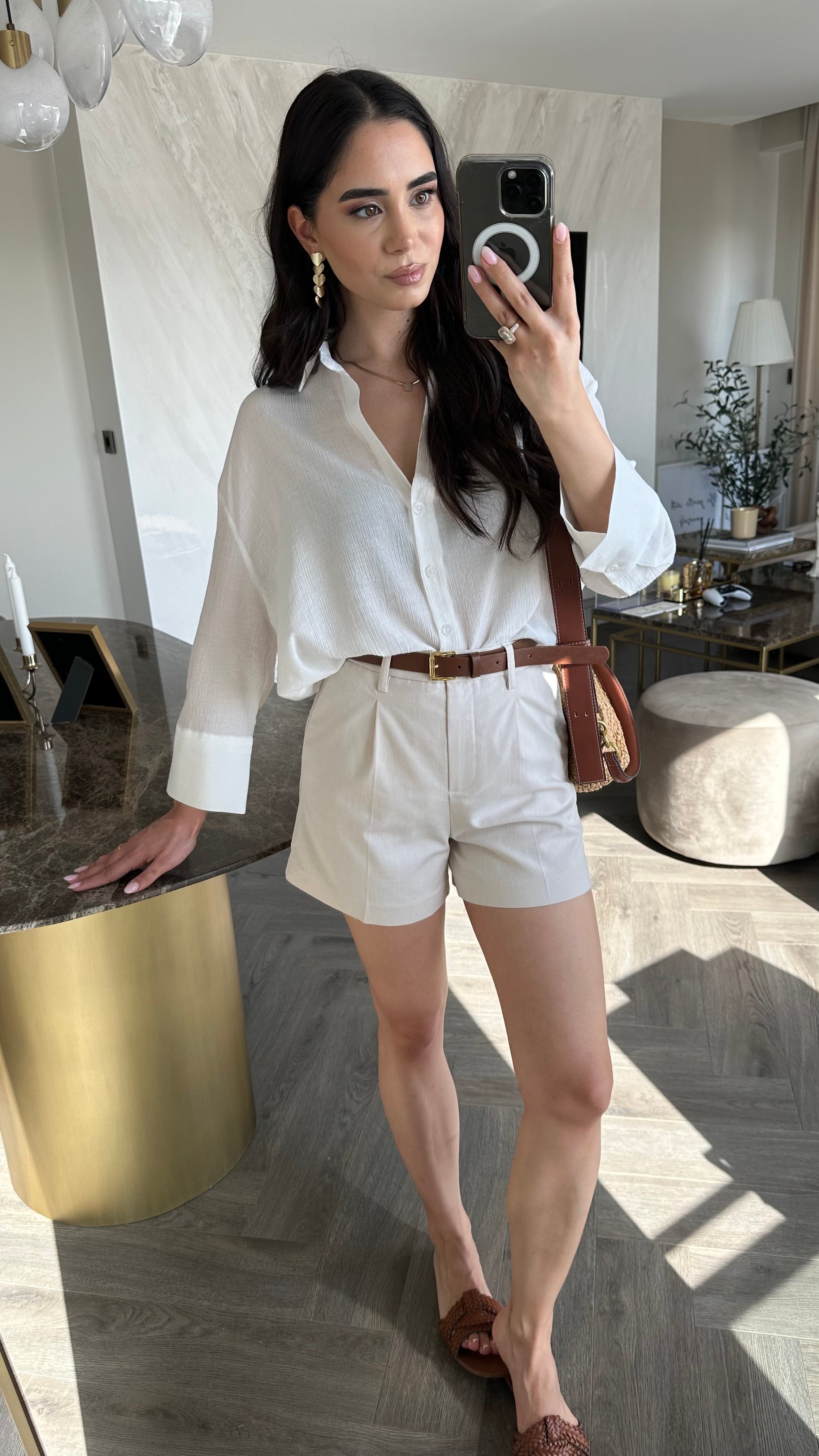 Kemerli Şort