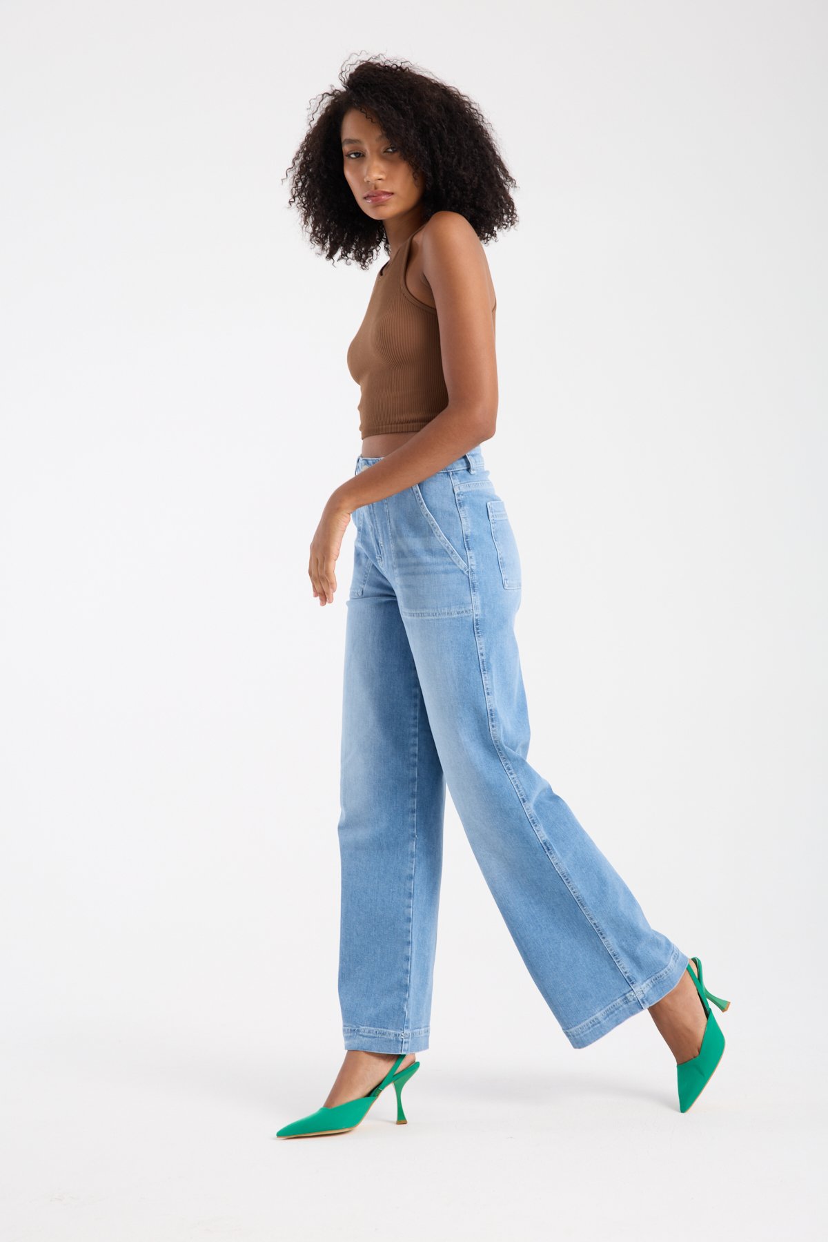 Esnek denim pantolon