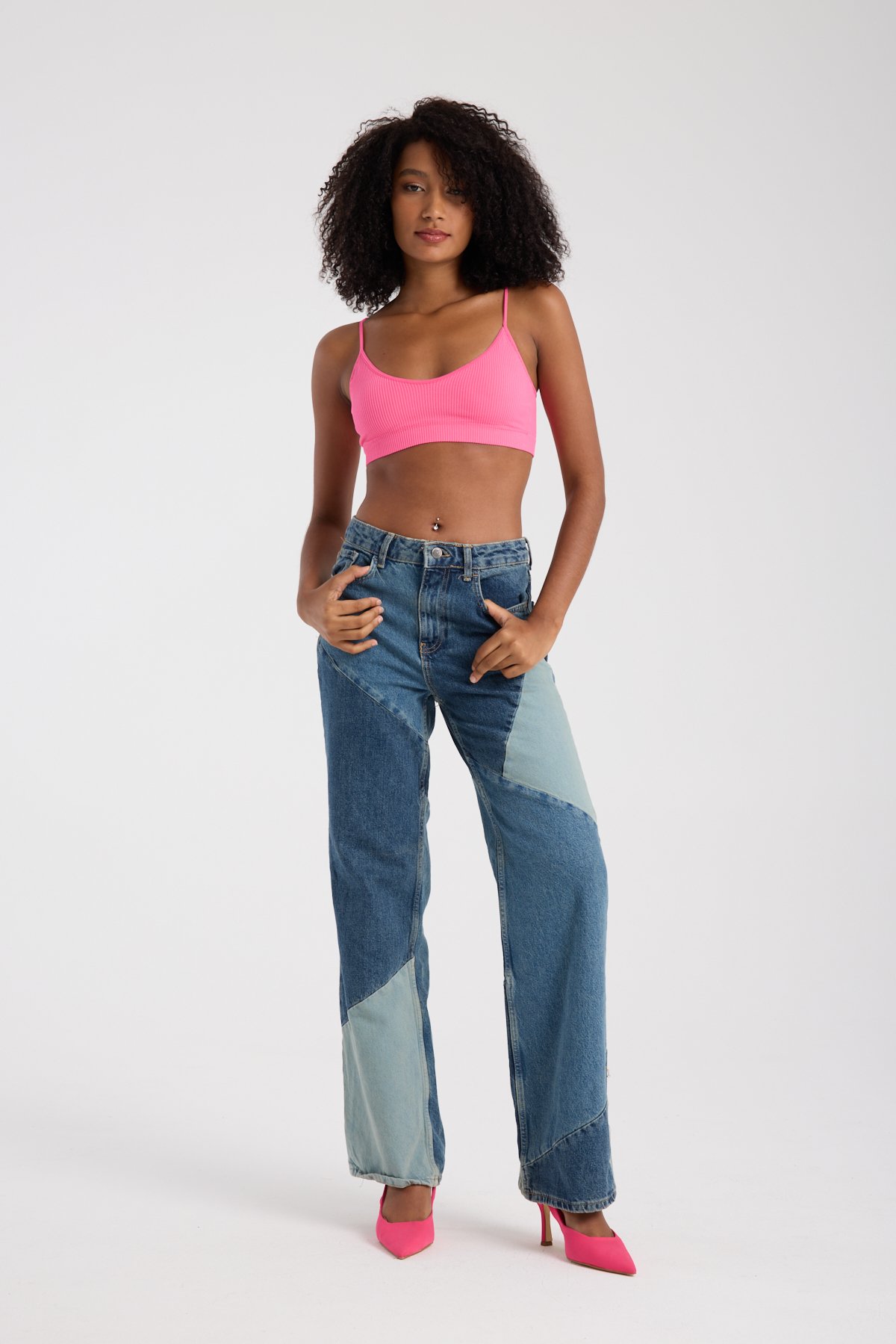 Retro patch jean 