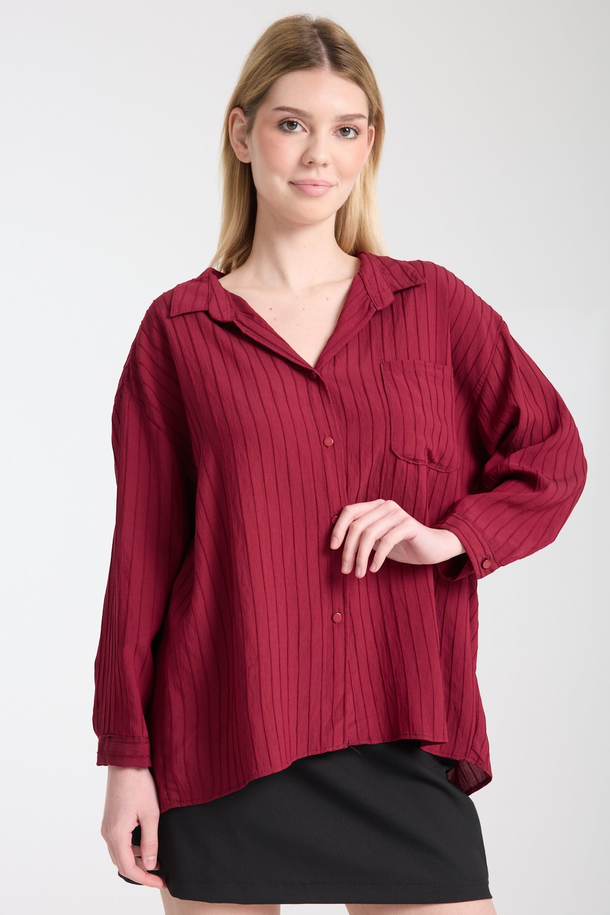 Bordo model gömlek