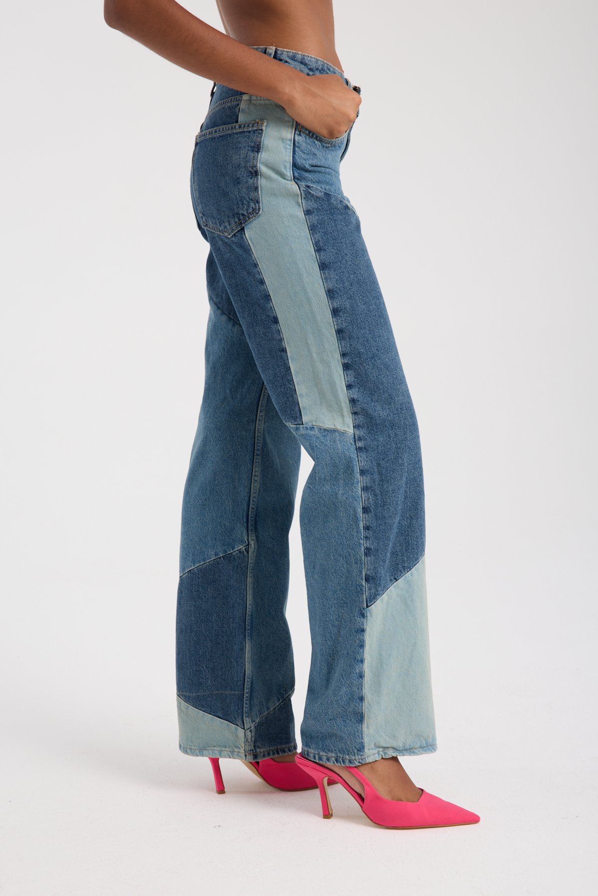 Retro patch jean 