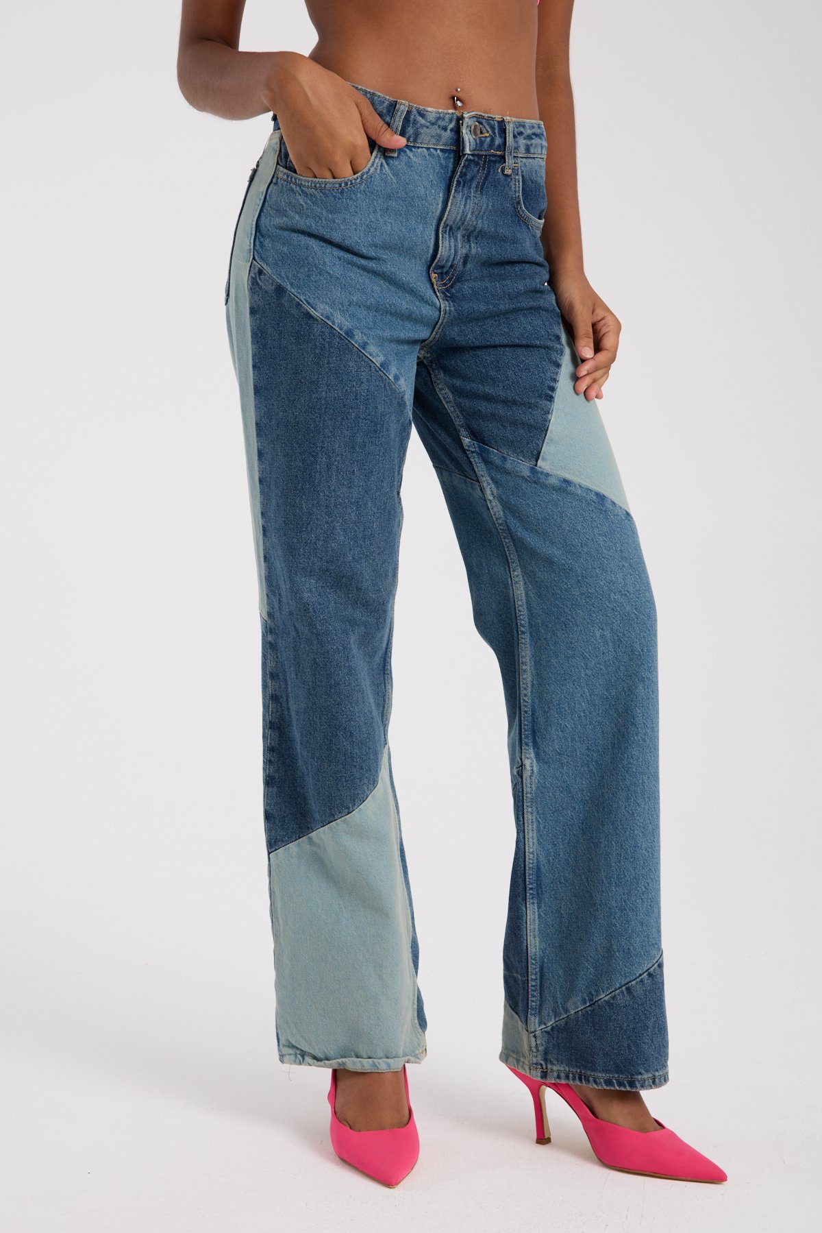 Retro patch jean 