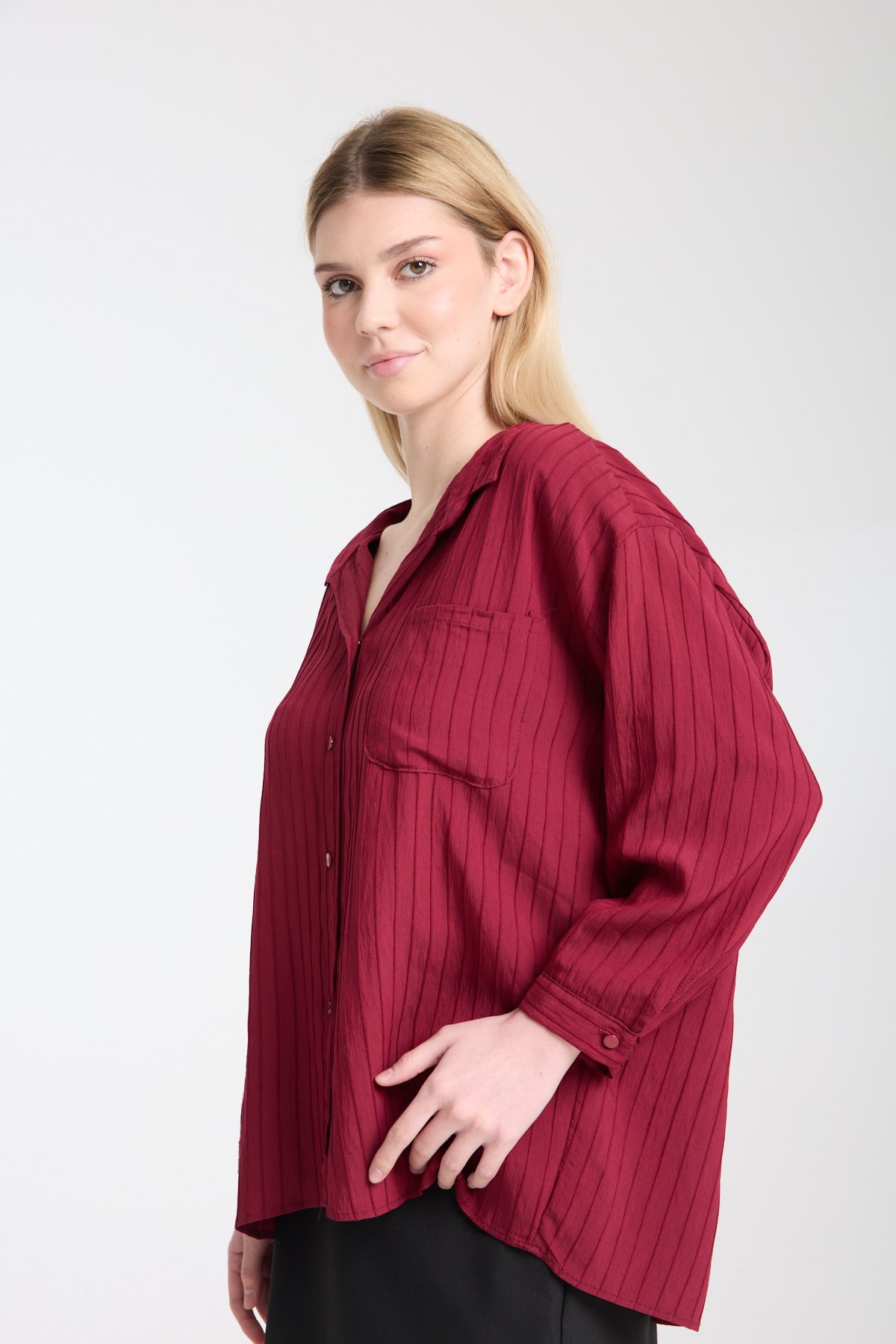 Bordo model gömlek