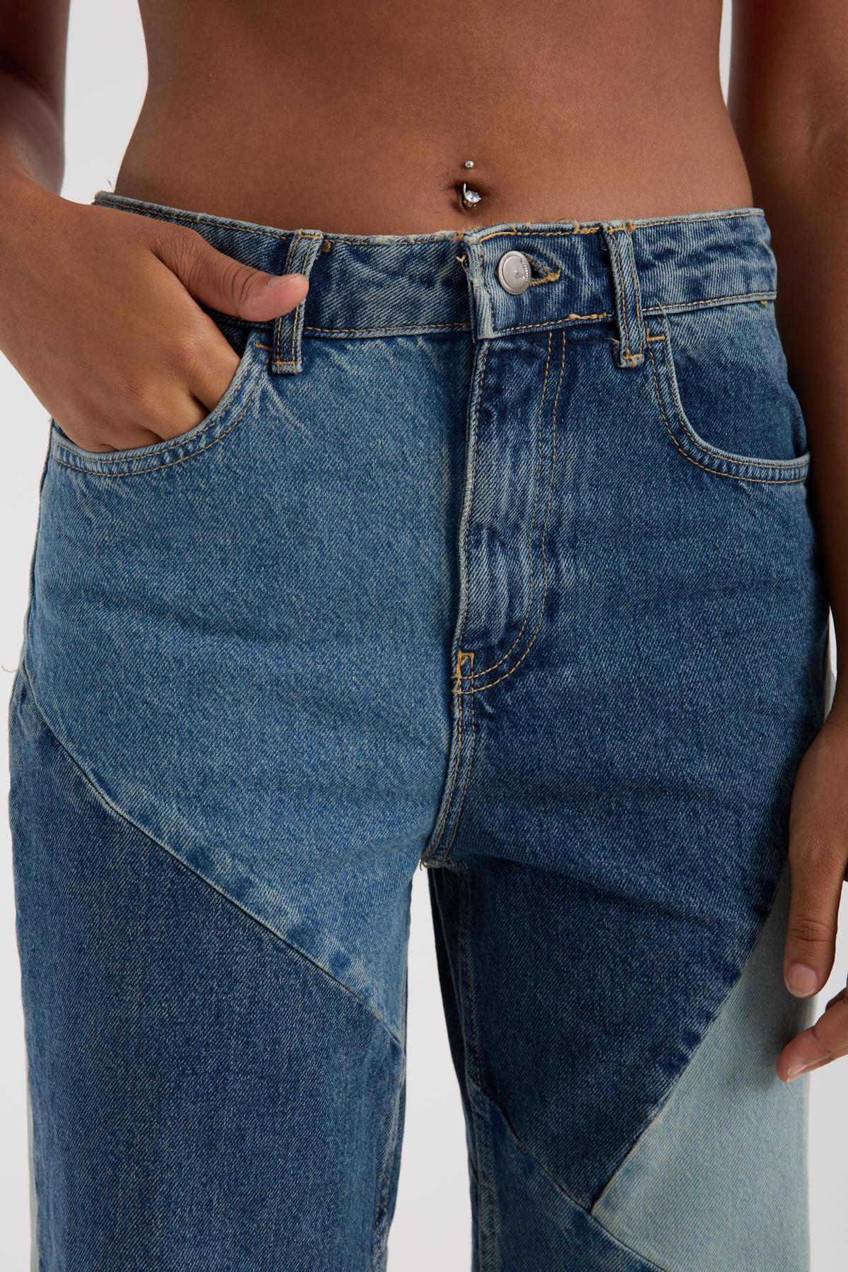 Retro patch jean 