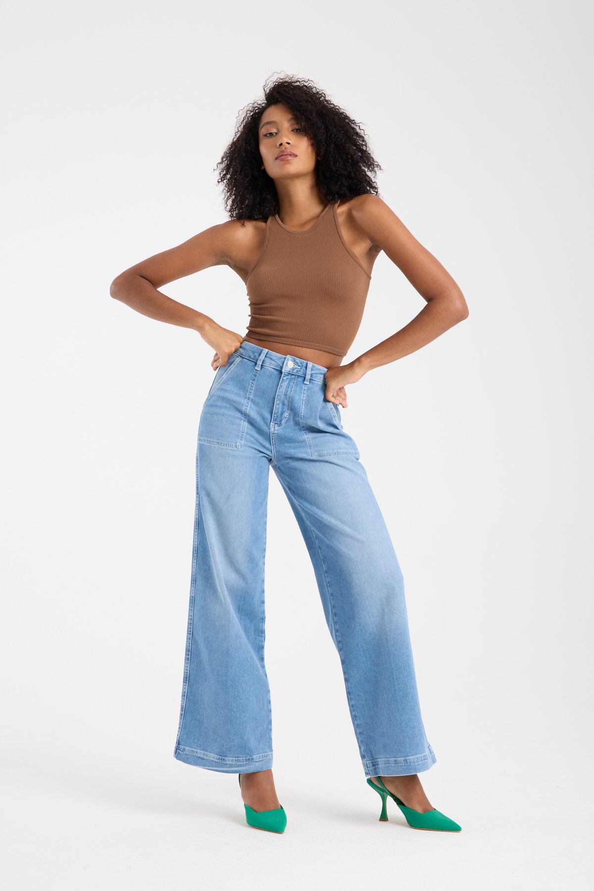 Esnek denim pantolon