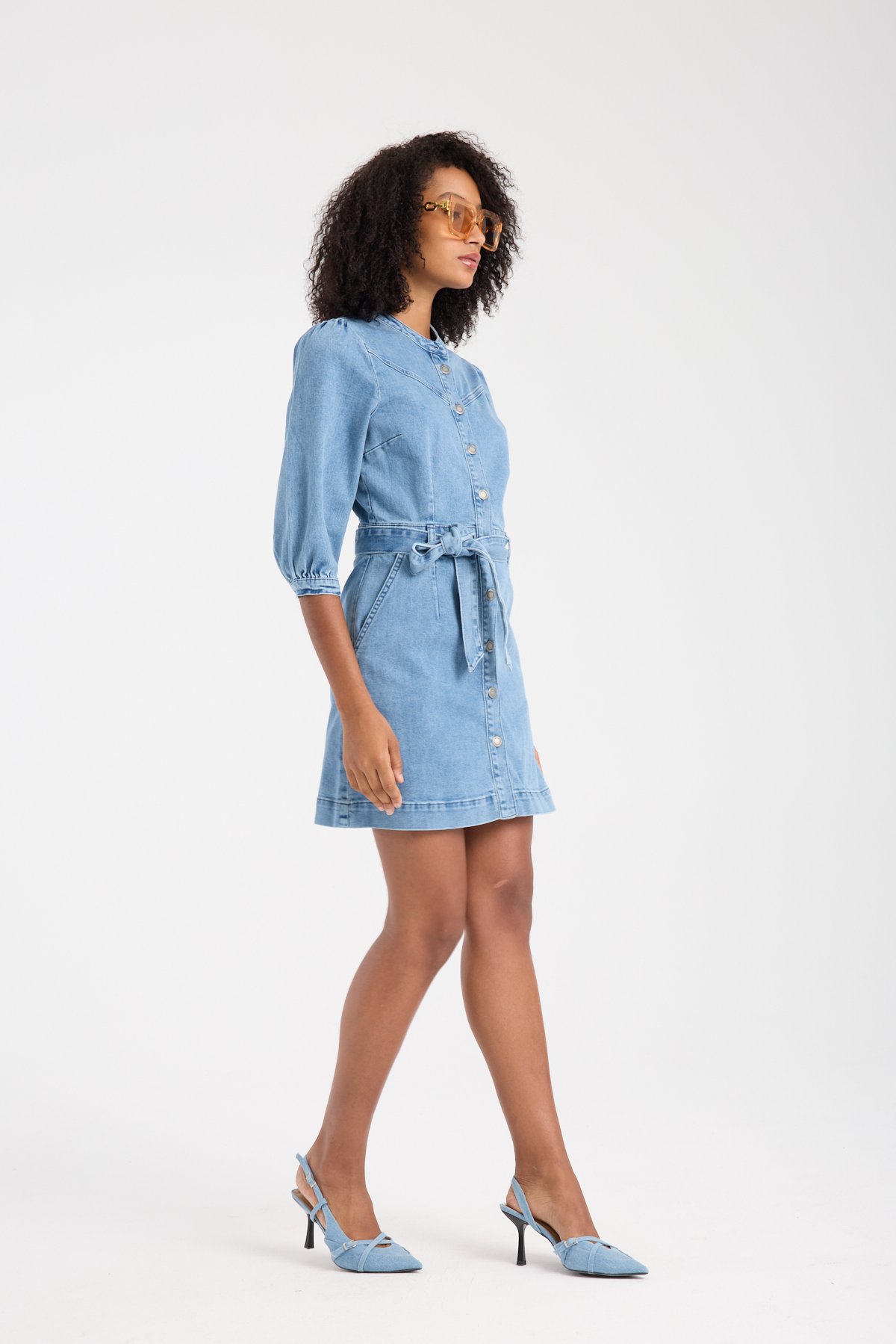 Denim elbise 
