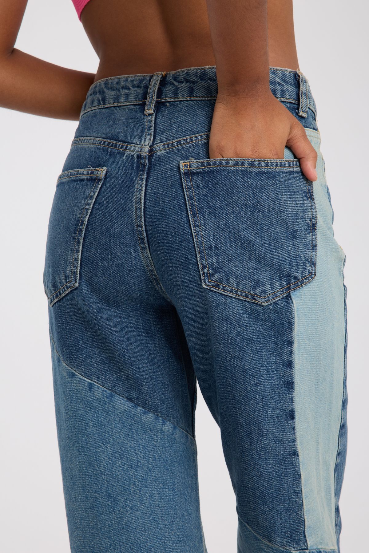 Retro patch jean 