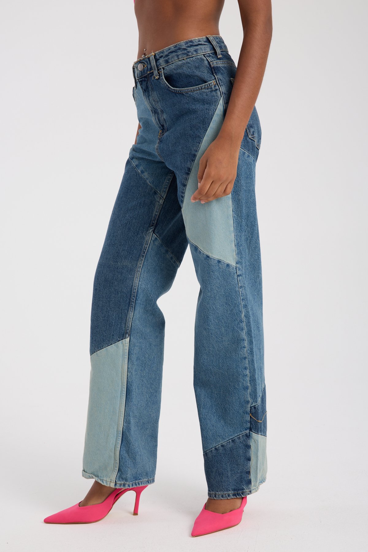 Retro patch jean 