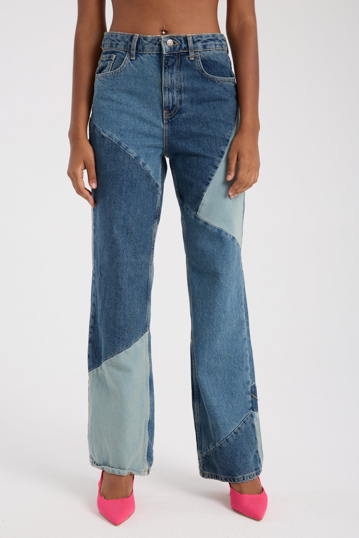 Retro patch jean 
