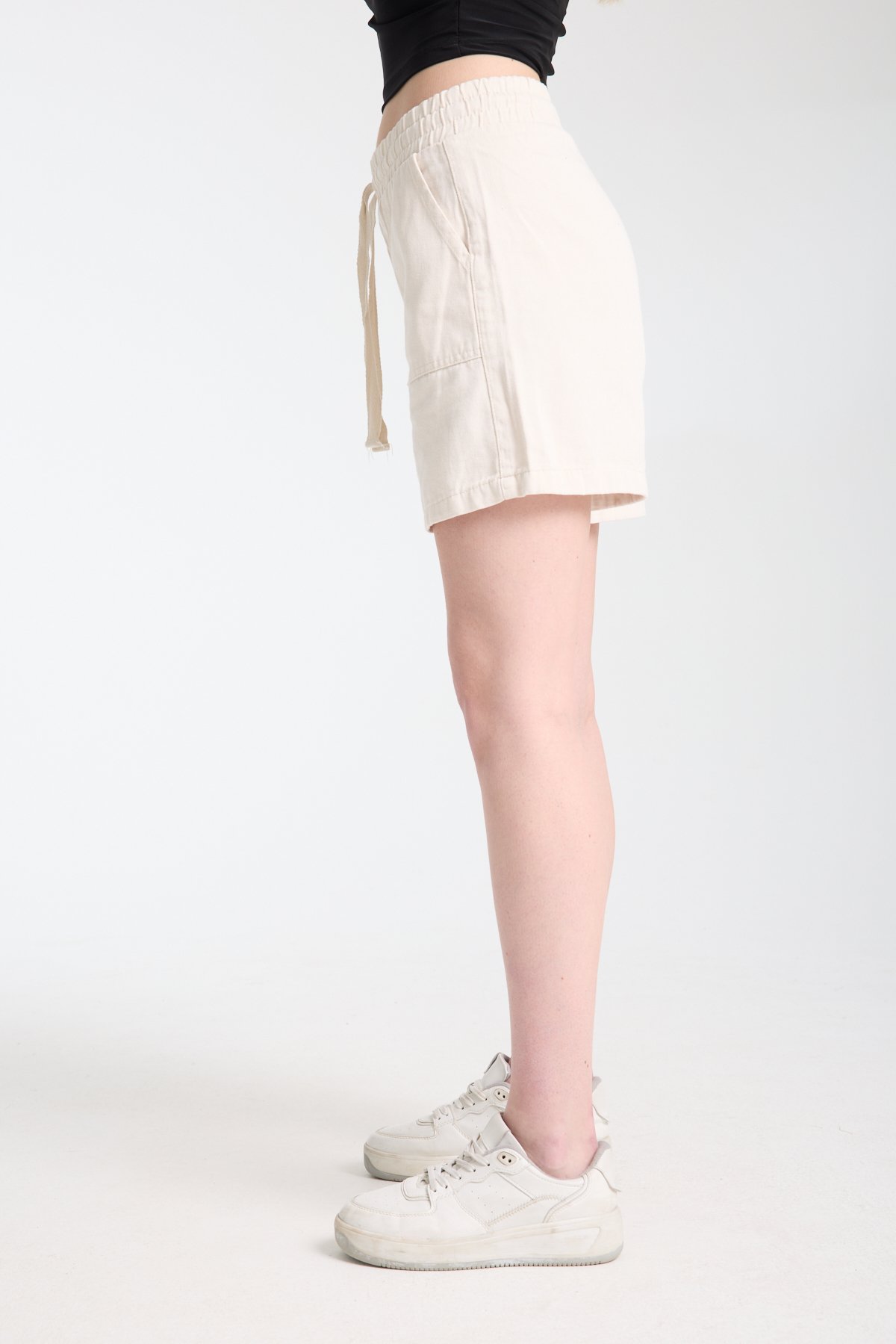 100% cotton Bağcıklı Şort