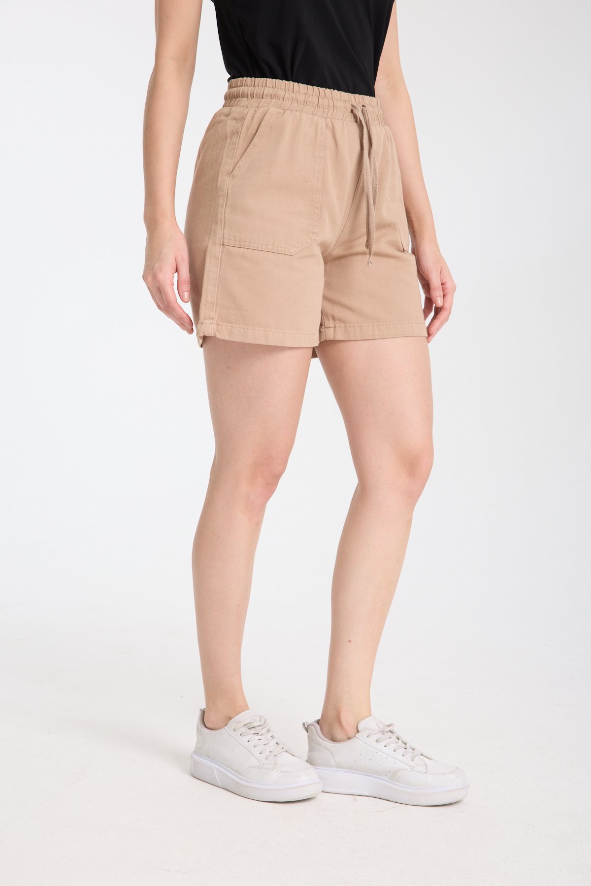 Bağcıklı şort 100%cotton 
