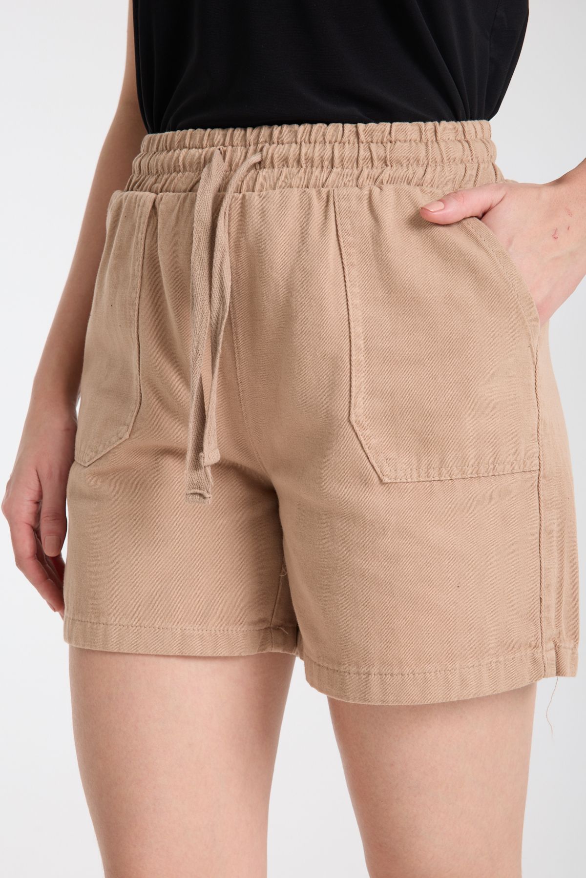 Bağcıklı şort 100%cotton 