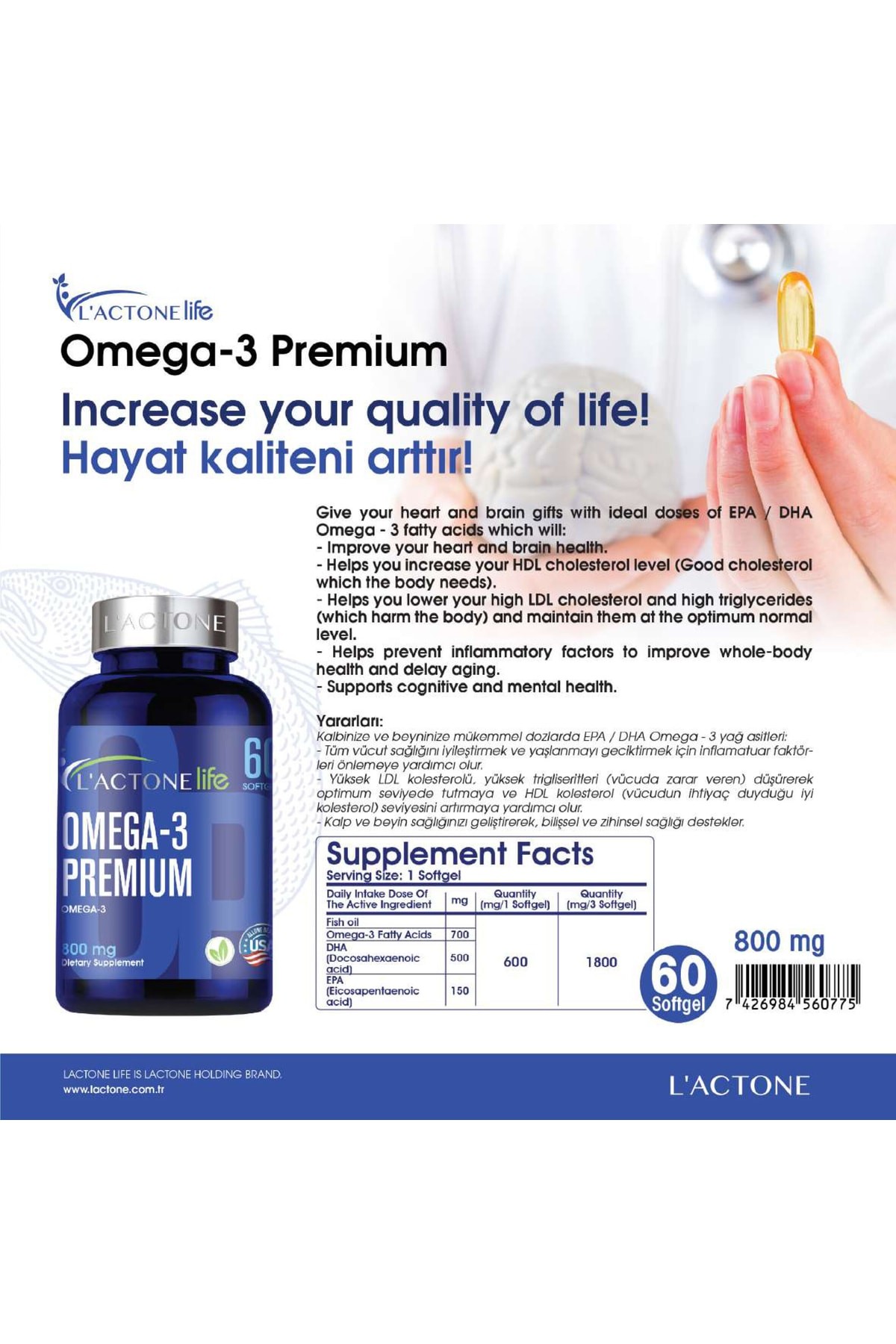 Life Vitamin Omega-3 Softgel