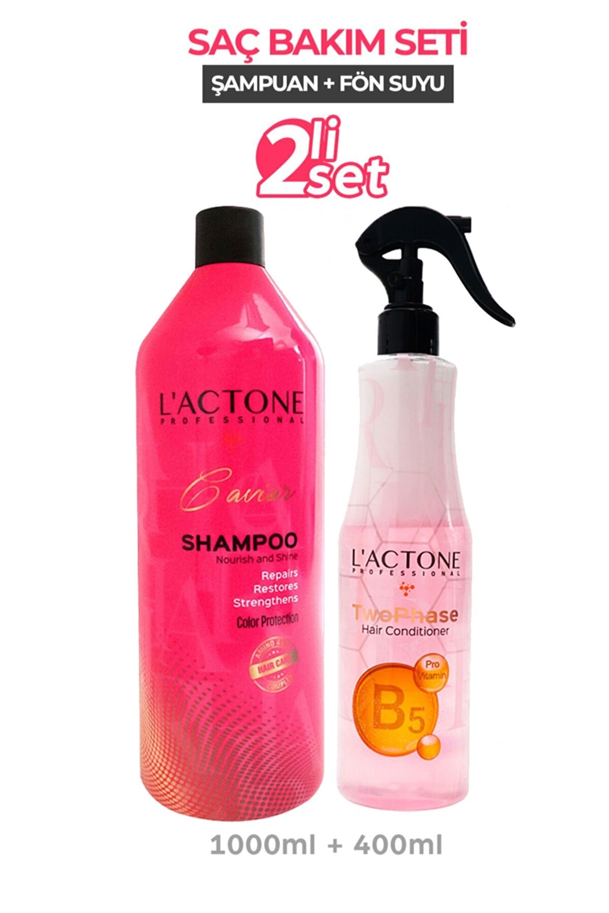 Boyalı Ve Yıpranmış Saçlara Özel Havyar Şampuan + B5 Fön Suyu Serisi