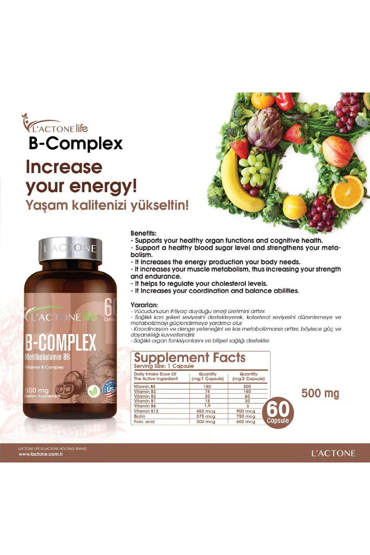 Life 2'li Vitamin B-complex Capsules
