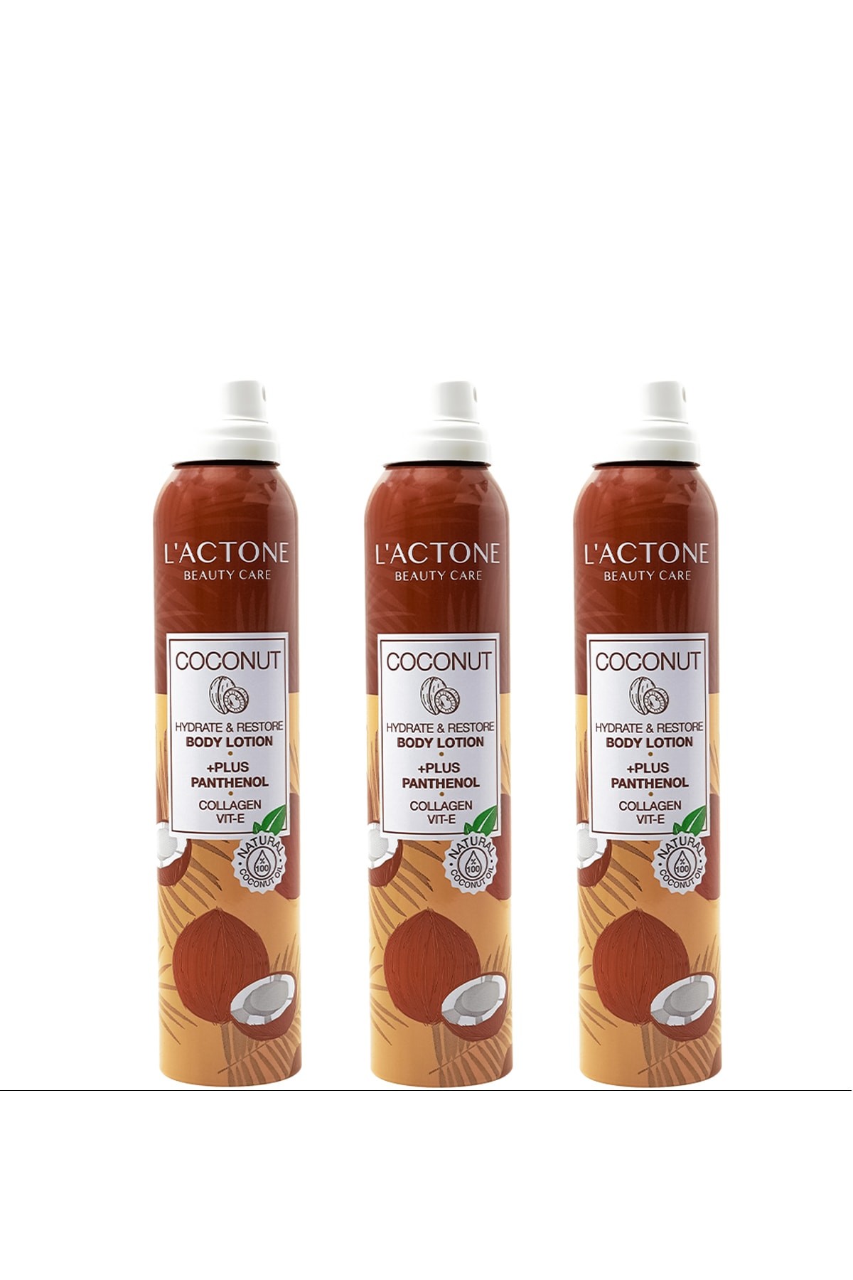 Coconat Panthenol Plus Vücut Spreyi 200 ml -- 3'lü Set