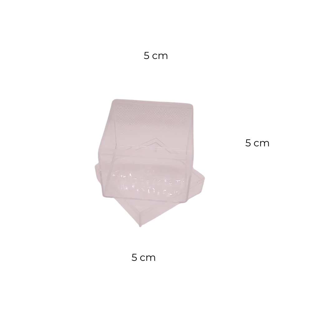 Şeffaf 5 cm x 5 cm Kutu 