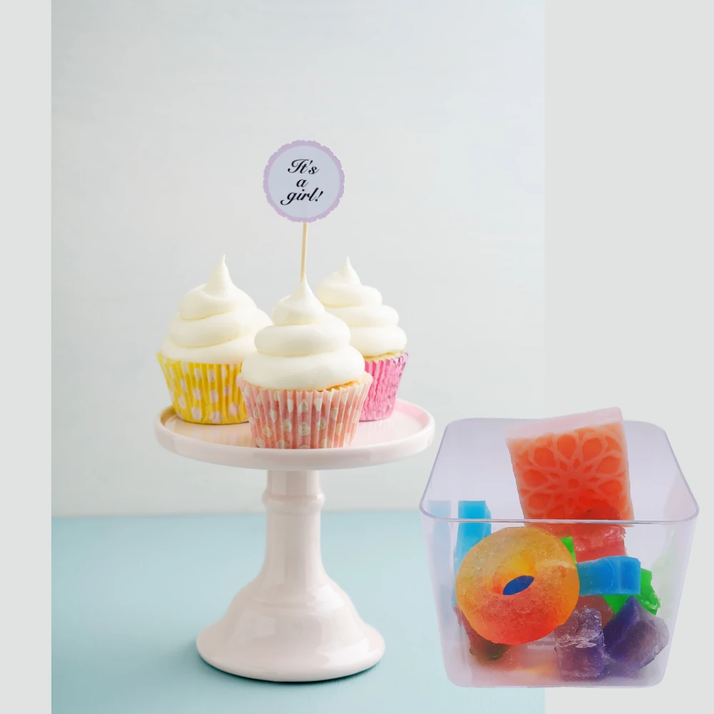 Şeffaf 8 cm x 7 cm Kutu