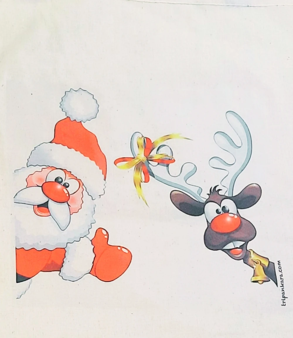 Reindeer & Santa Bez Çanta