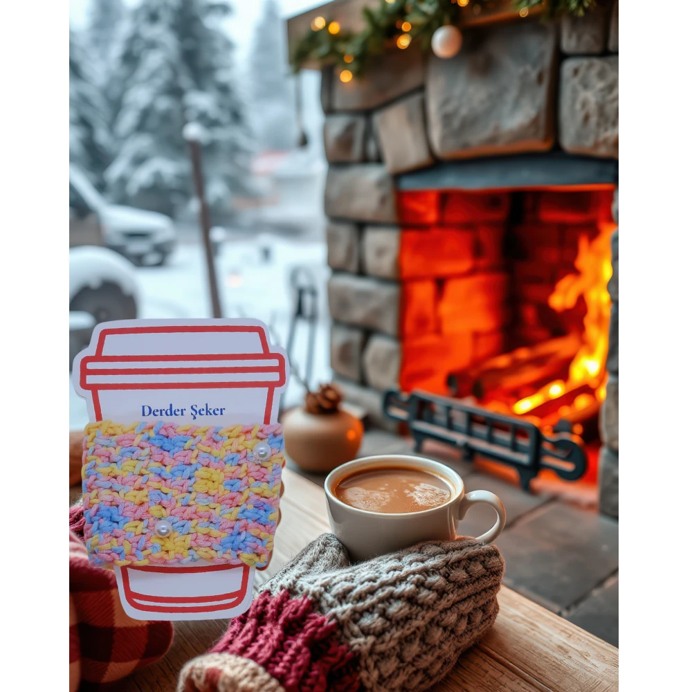 Pastel İnci Kupa Kılıfı