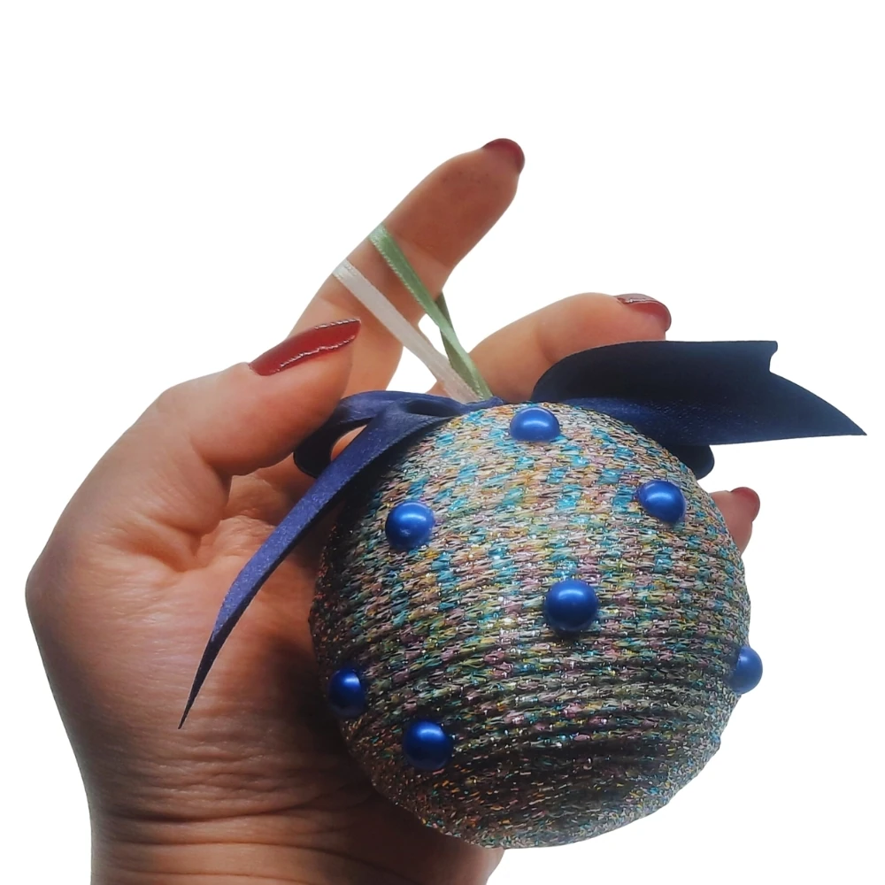 Simli Lacivert İnci – Orta Boy