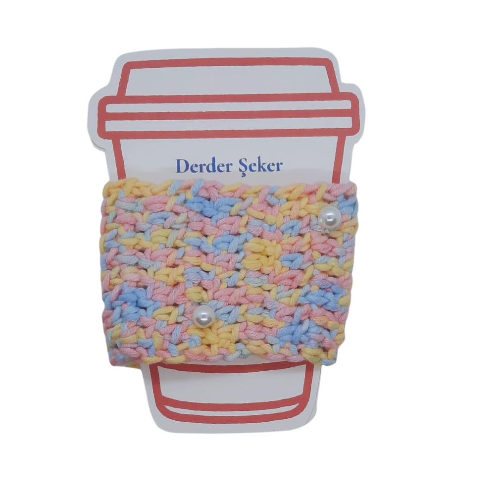 Pastel İnci Kupa Kılıfı