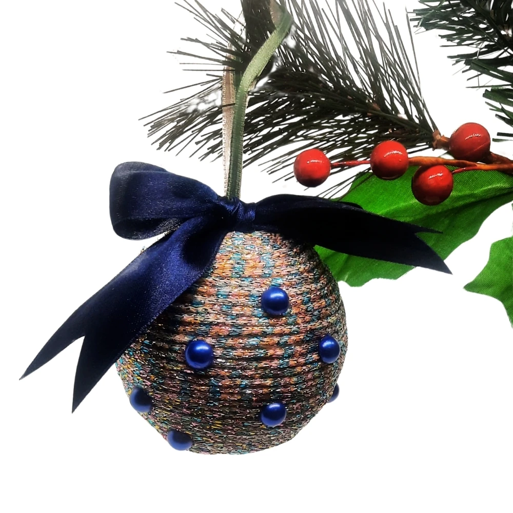 Simli Lacivert İnci – Orta Boy