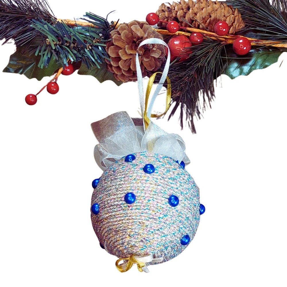 Simli Lacivert İnci – Orta Boy