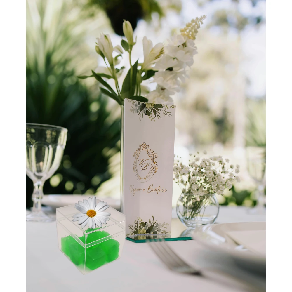 Şeffaf 5 cm x 5 cm Kutu 