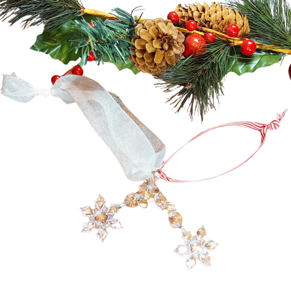 Akrilik Kar Tanesi 2'li Set