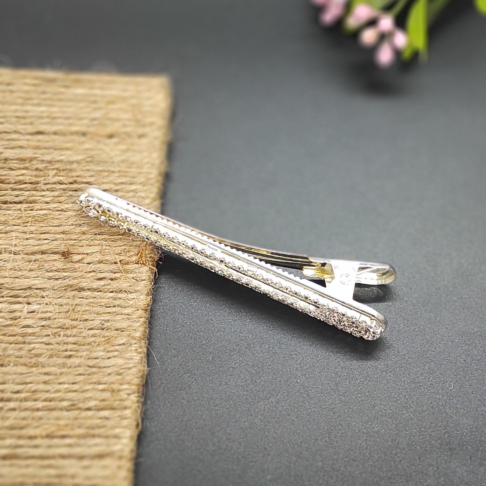 Taşlı Kıstırmalı Toka 8 cm