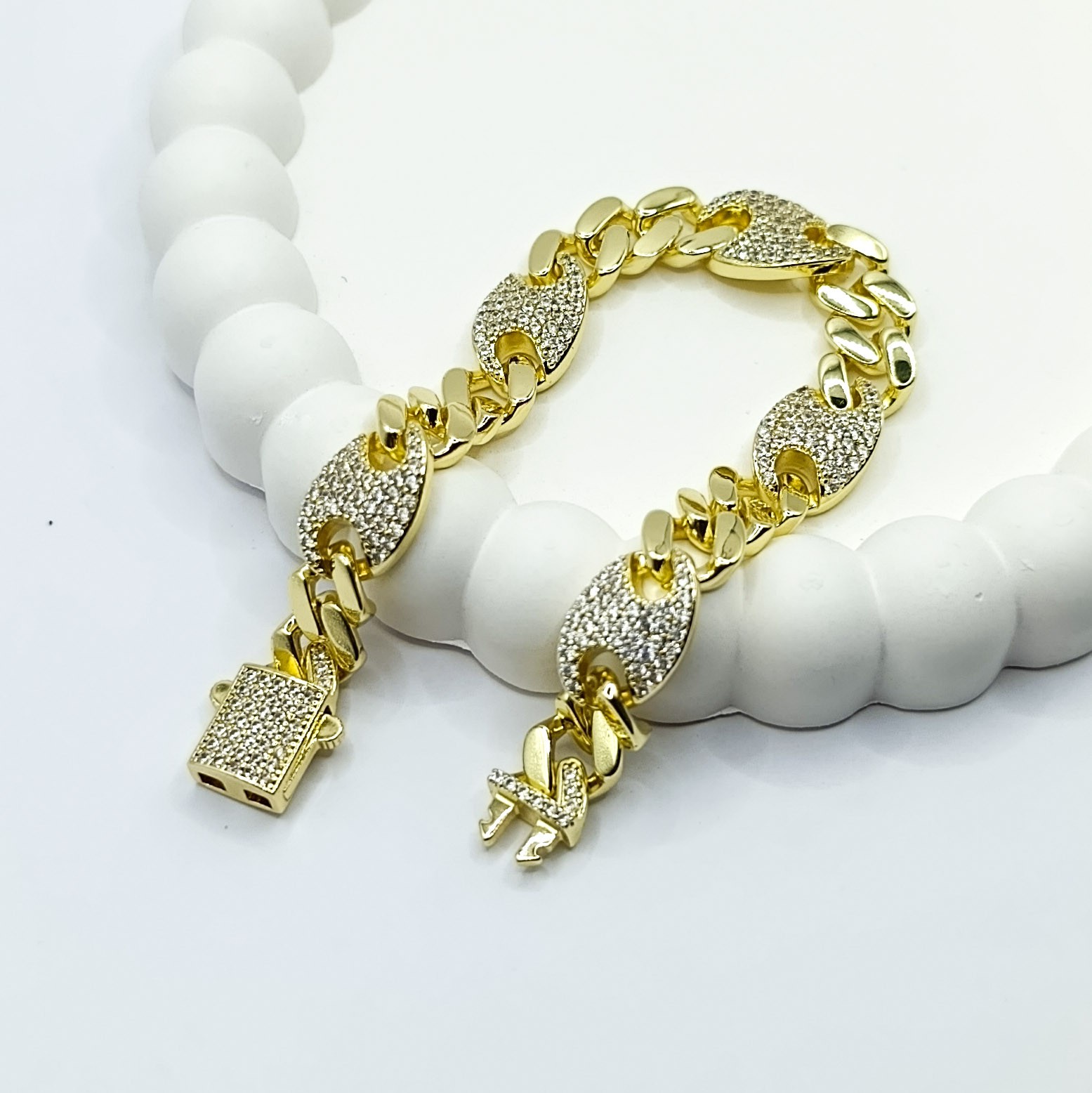 XUPİNG Zirkon Taşlı Milano Model Gold Renk Bileklik