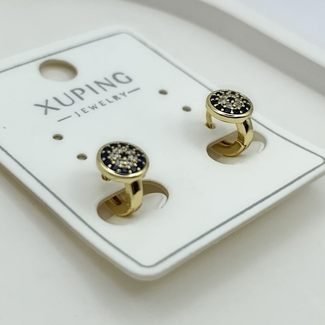 Xuping Nazar Göz Halka Model Minimal Model 14k Gold Renk