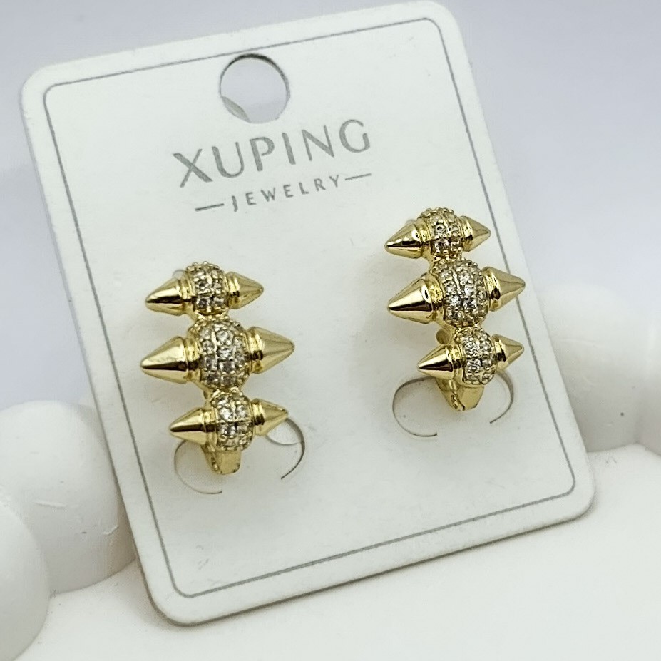 Xuping Küpe Spike Başak Model 14k Gold Renk