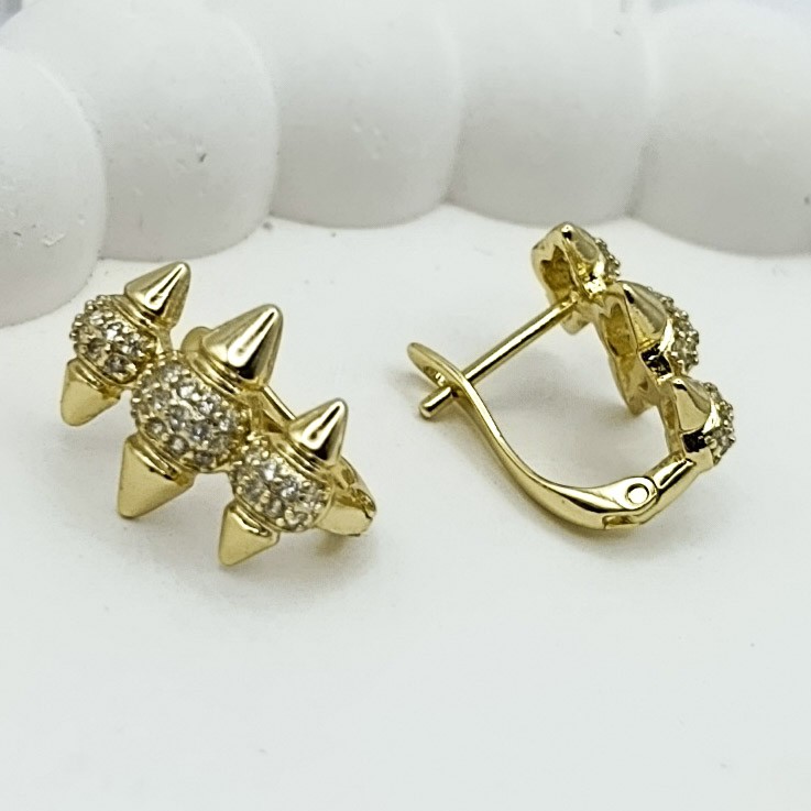 Xuping Küpe Spike Başak Model 14k Gold Renk