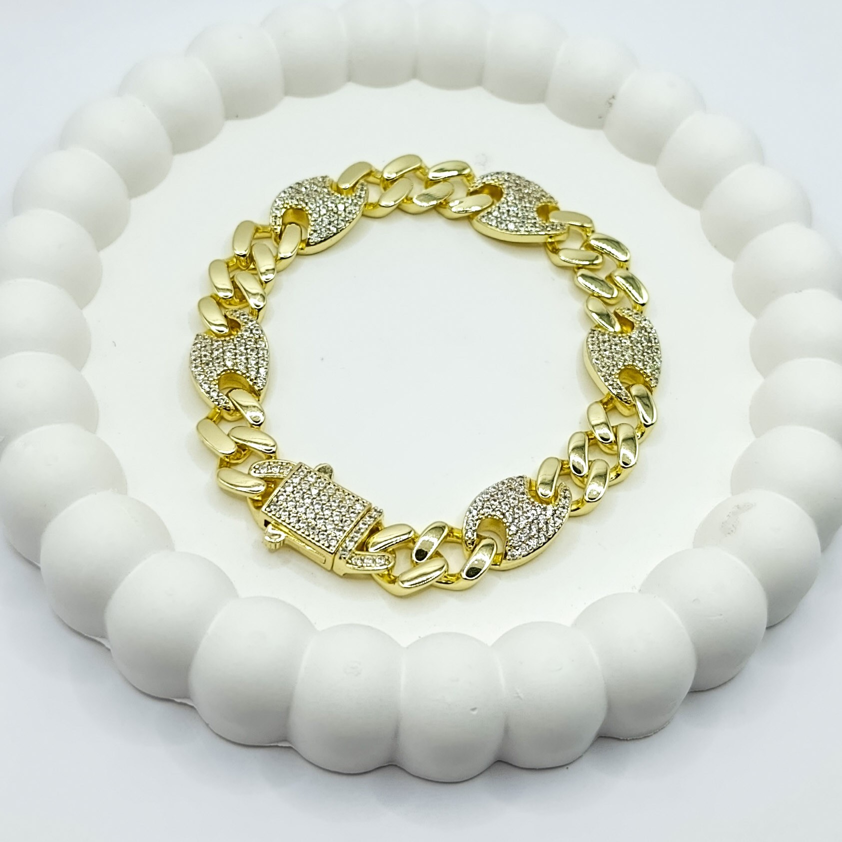 XUPİNG Zirkon Taşlı Milano Model Gold Renk Bileklik