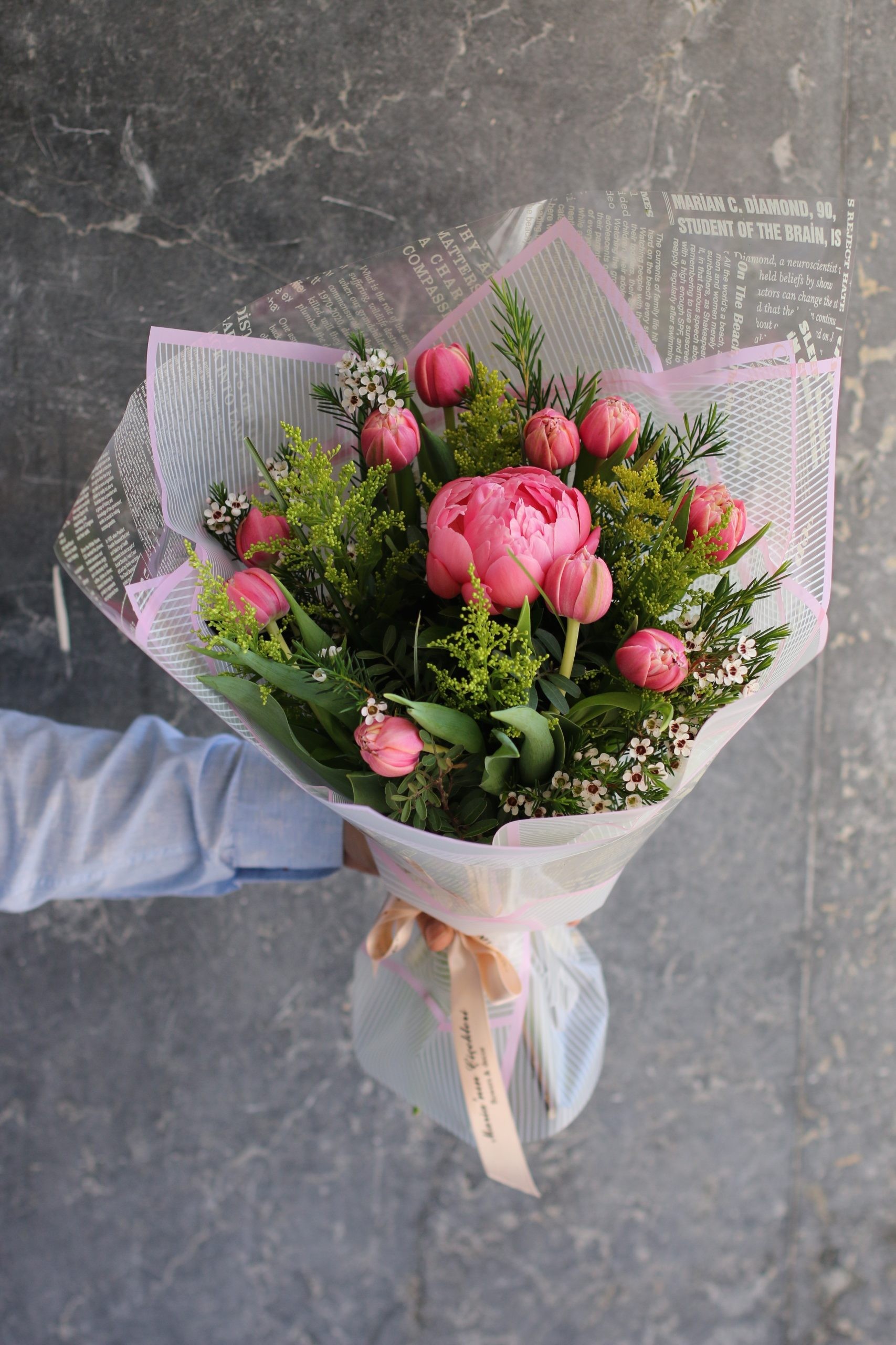 Tulip Bouquet with Peonies